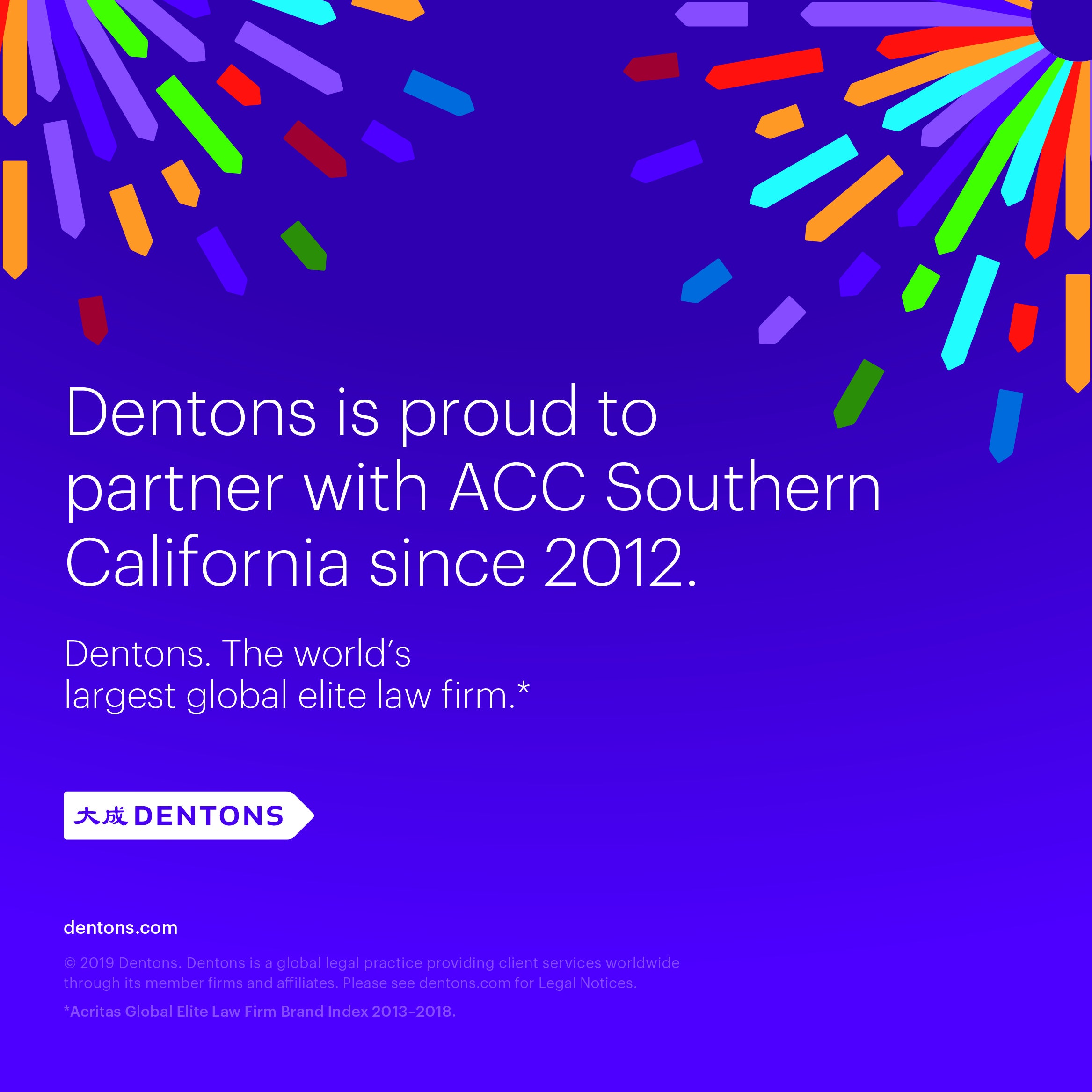 SoCal's Dentons 2019 560x560 Sponsor Ad