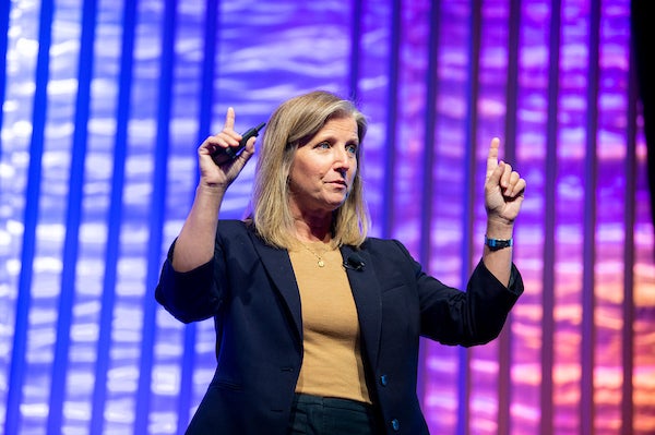 M. Kathryn Brohman leads the session 