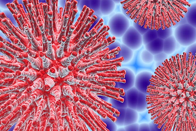 Illustration of a virus