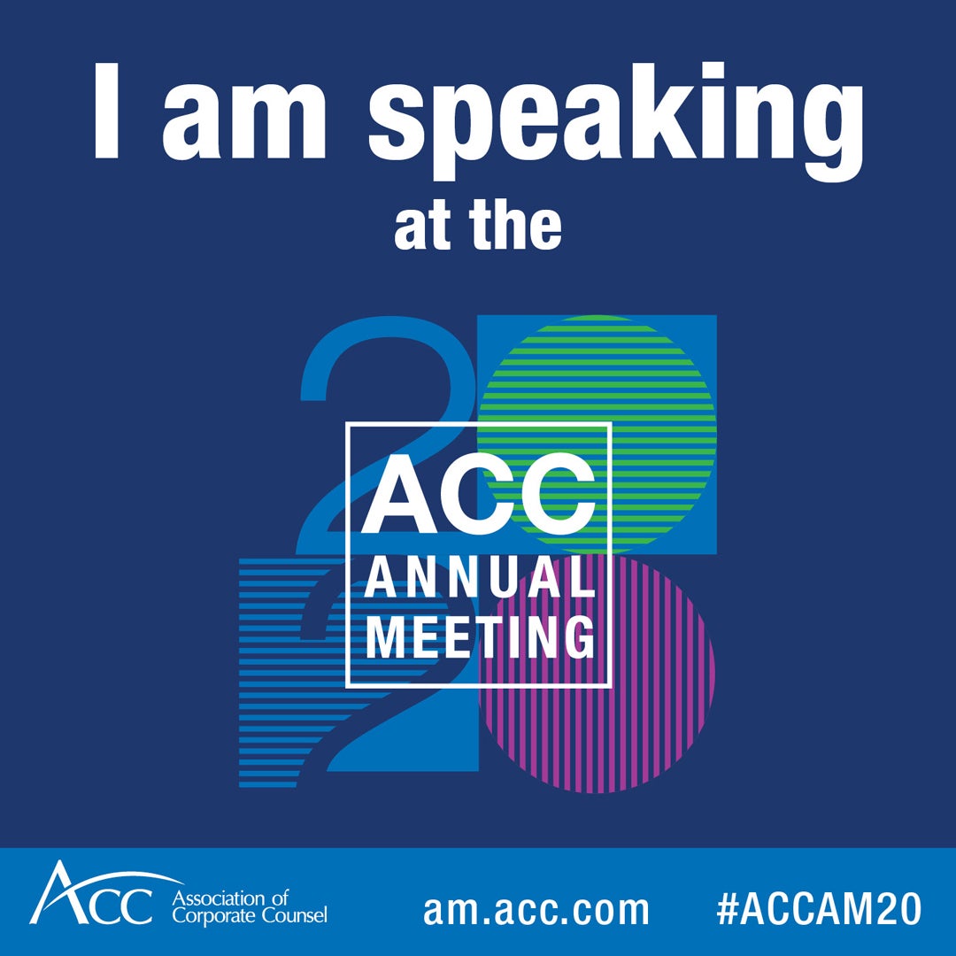 I am speaking at the 2020 ACC Annual Meeting ACC logo am.acc.com #ACCAM20