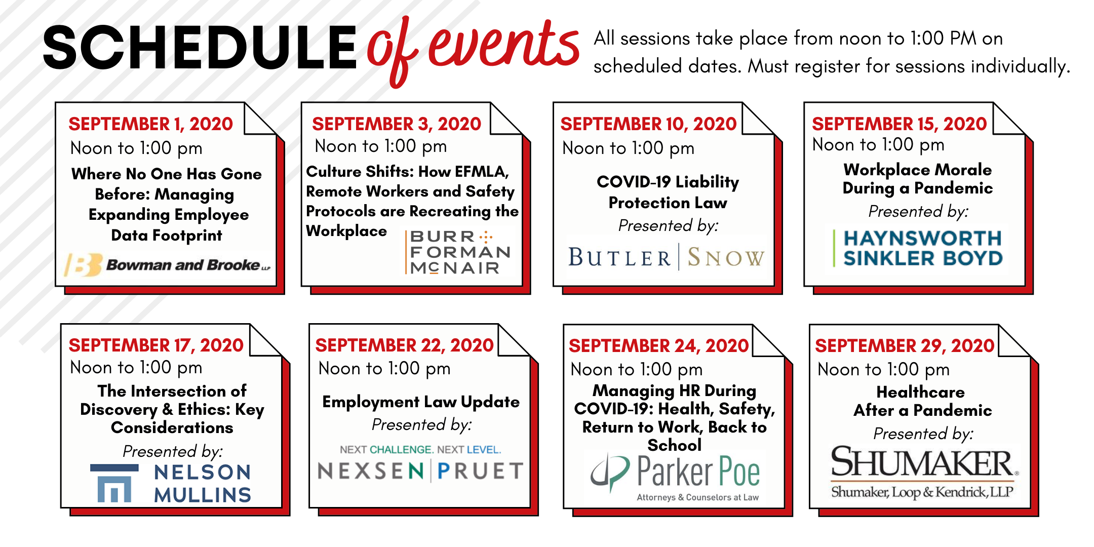 ACC SC Virtual Annual Meeting - Schedule of Events