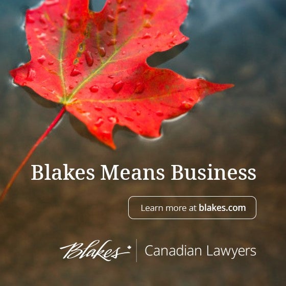 Blakes banner ad