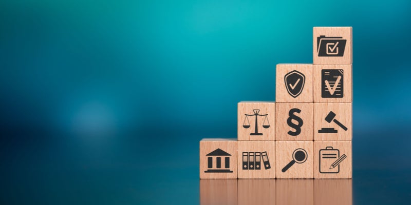 blocks with legal icons on them