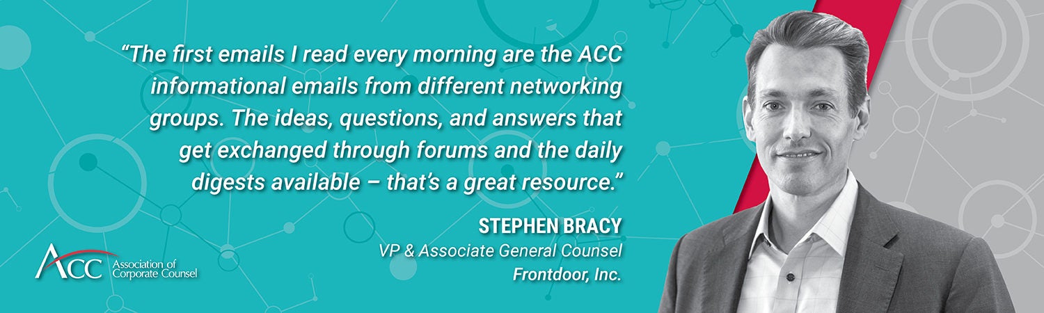 The first emails I read every morning are the ACC informational emails from different networking groups. The ideas, questions, and answers that get exchanged through forums and the daily digests available - that's a great resource.