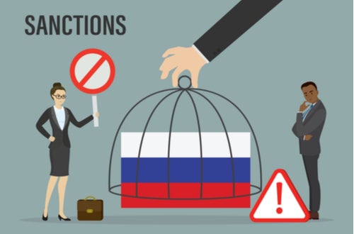 Sanctions image with cage