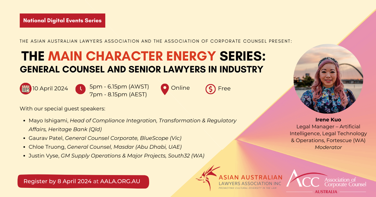 Asian Aust Lawyers Assoc & ACC Aust Event