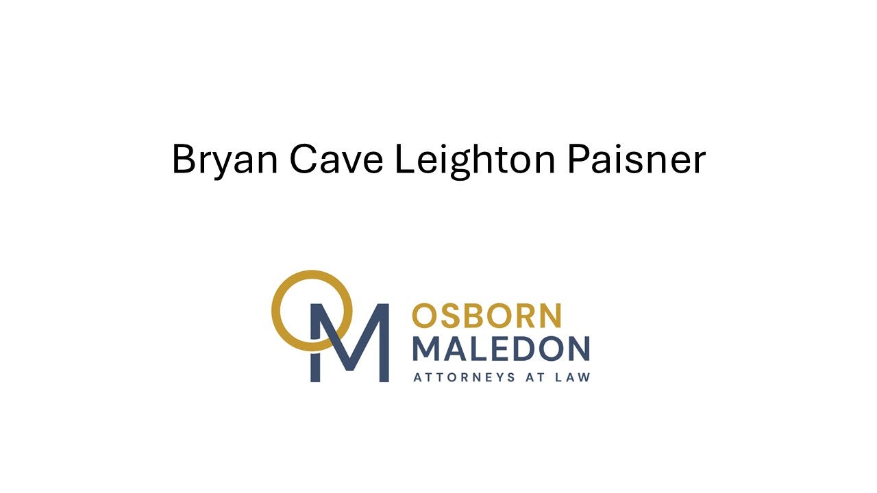 Bryan Cave and Osborn Maledon Logos