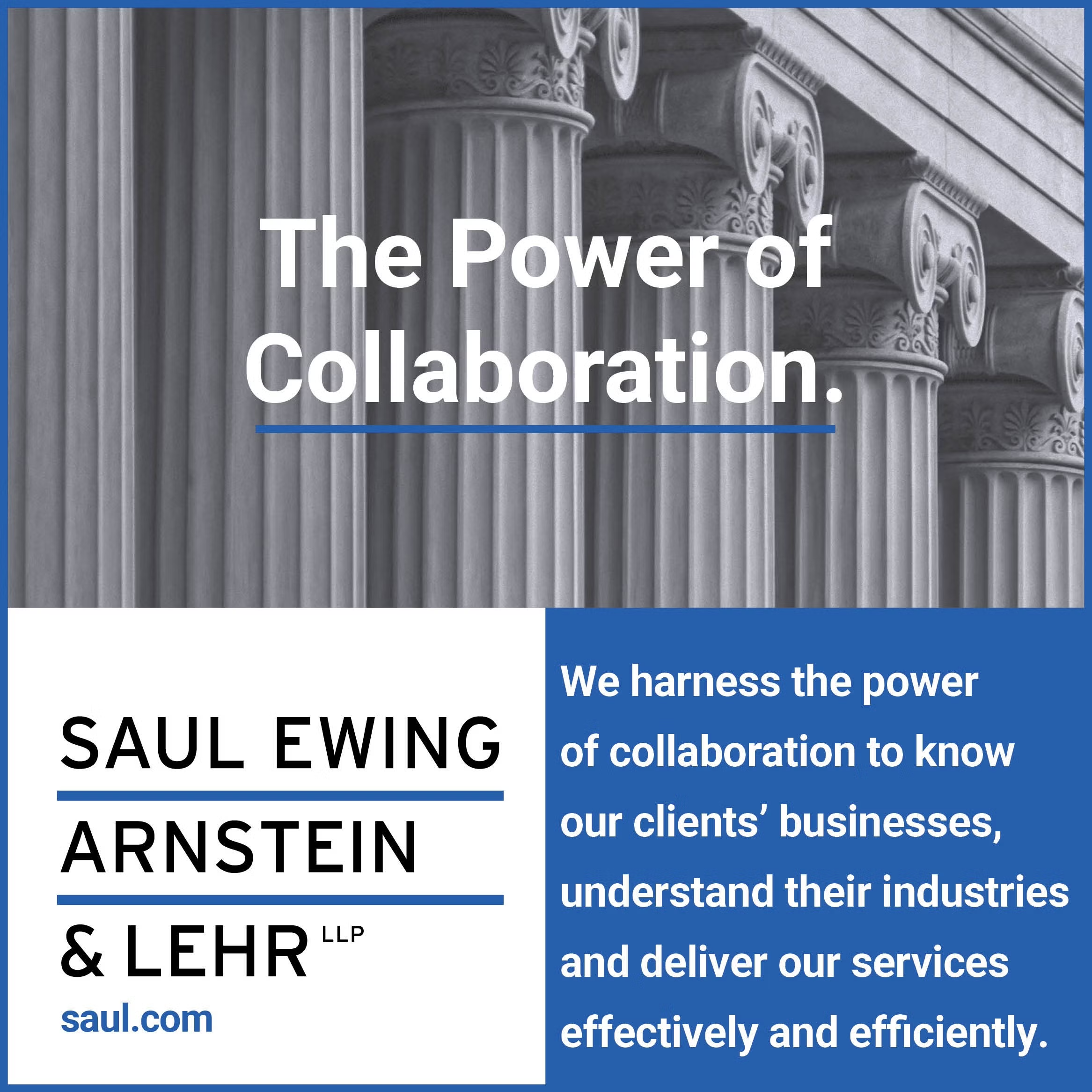 Saul Ewing banner ad