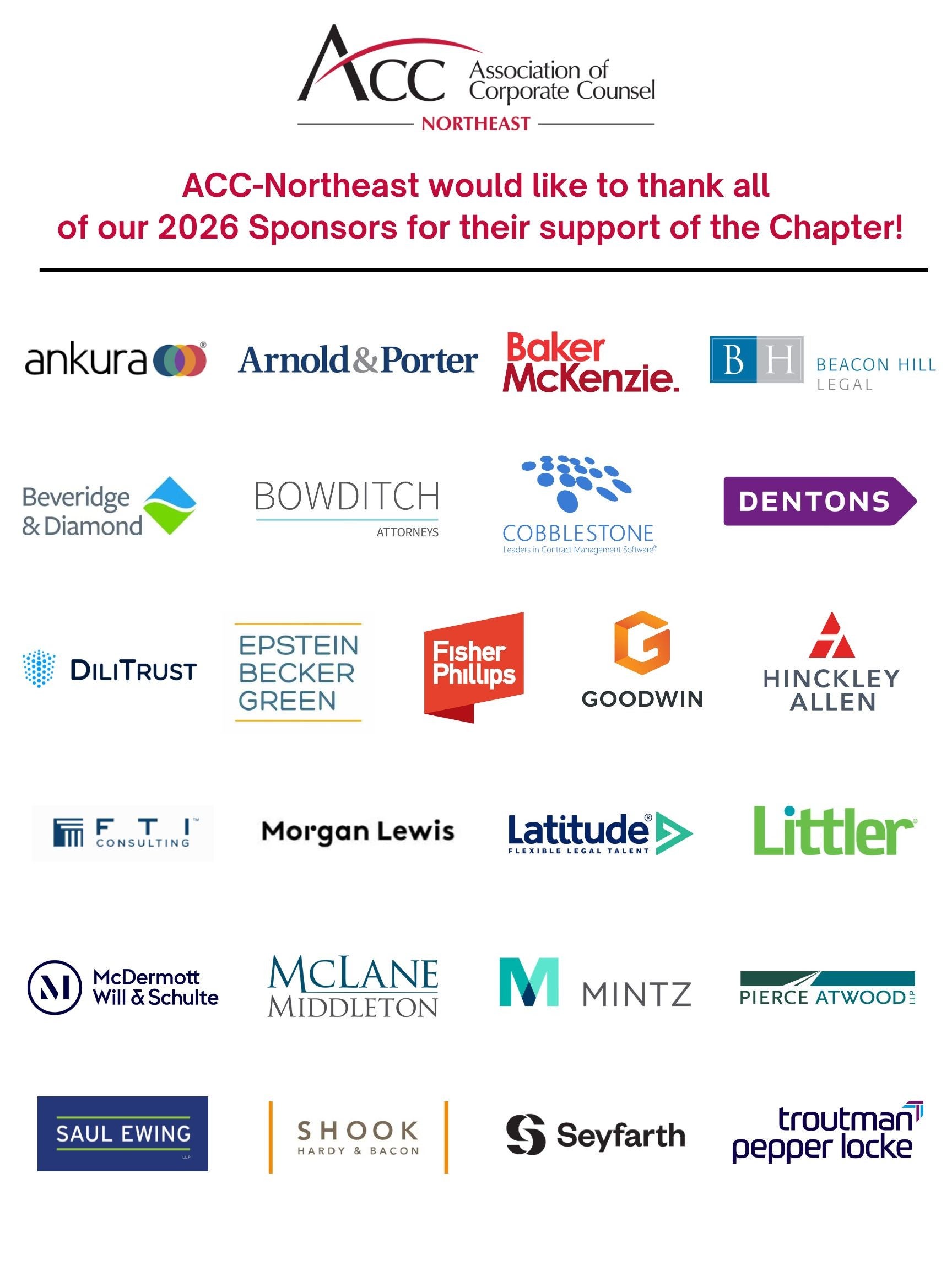 2026 Northeast Sponsors