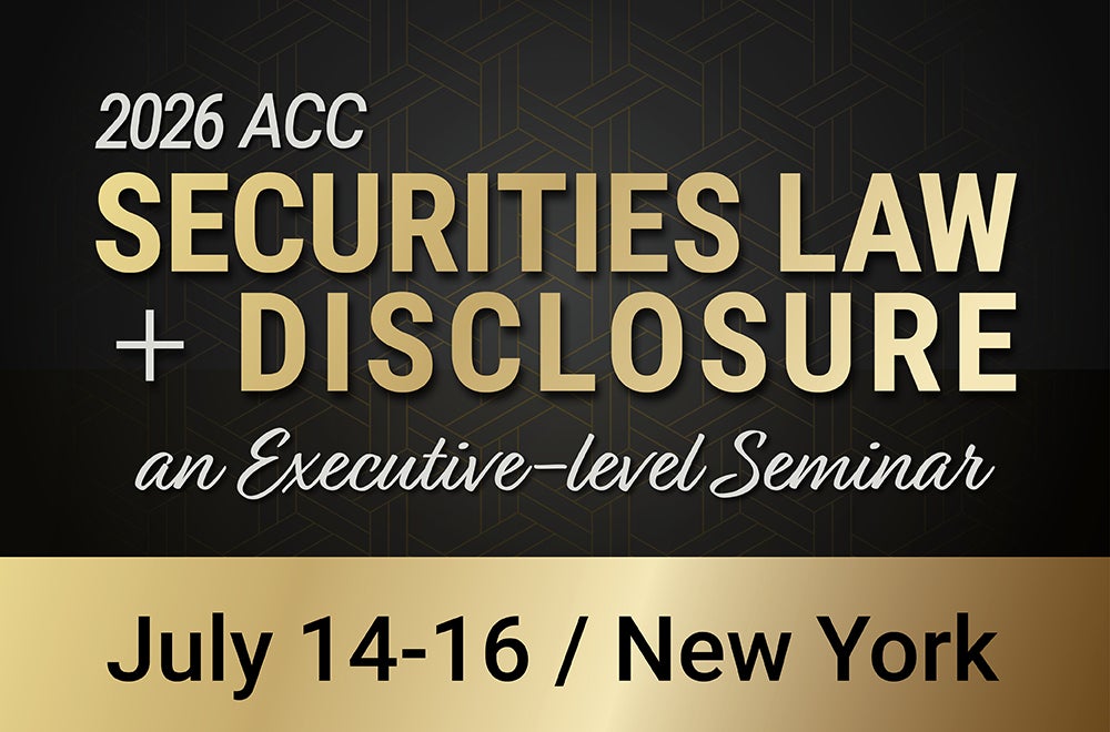 2026 ACC Securities Law + Disclosure