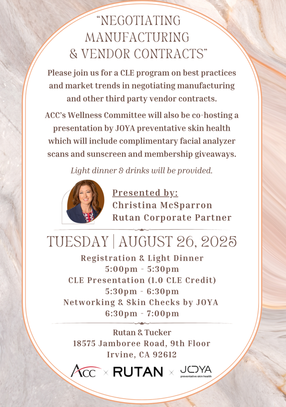 Negotiating Manufacturing & Vendor Contracts